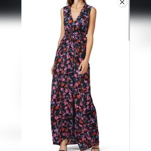 Thakoon Collective Black Tulip Floral Gown